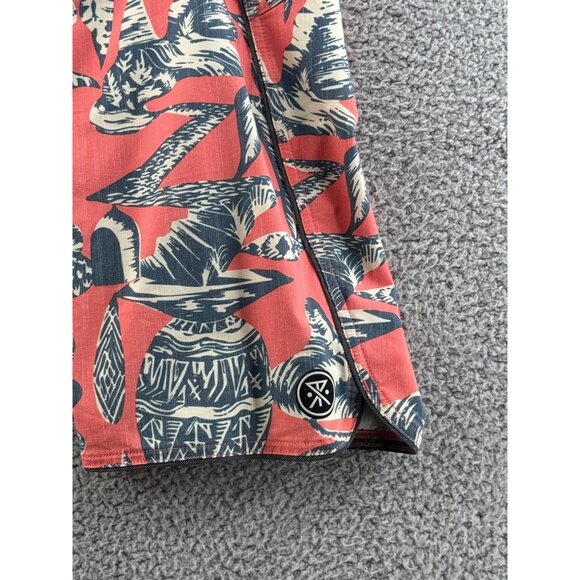 Roark Revival Mens Graphic Board Shorts With Drawstring Closure Size 28 - Picture 4 of 10